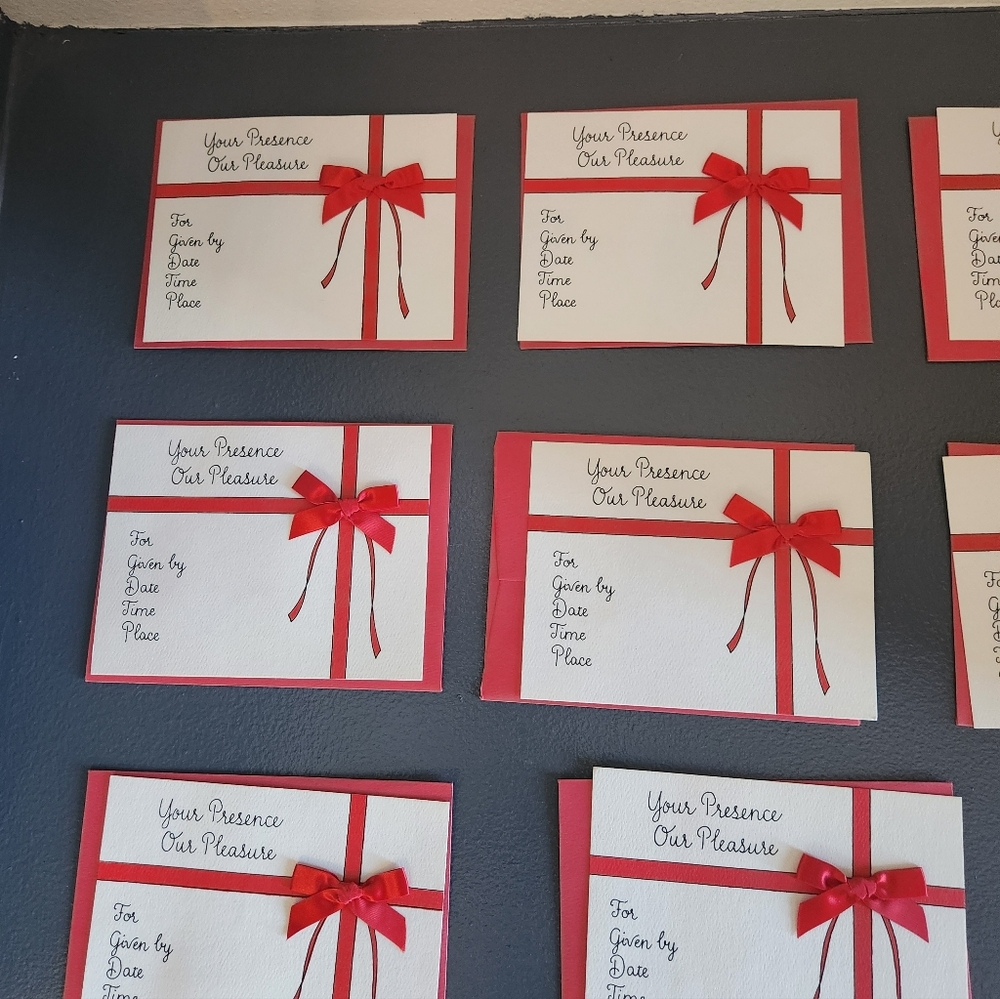 Vintage Invitations. 28 Invitations With Envelopes.